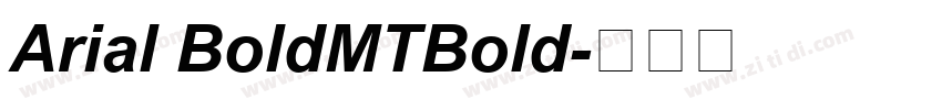 Arial BoldMTBold字体转换